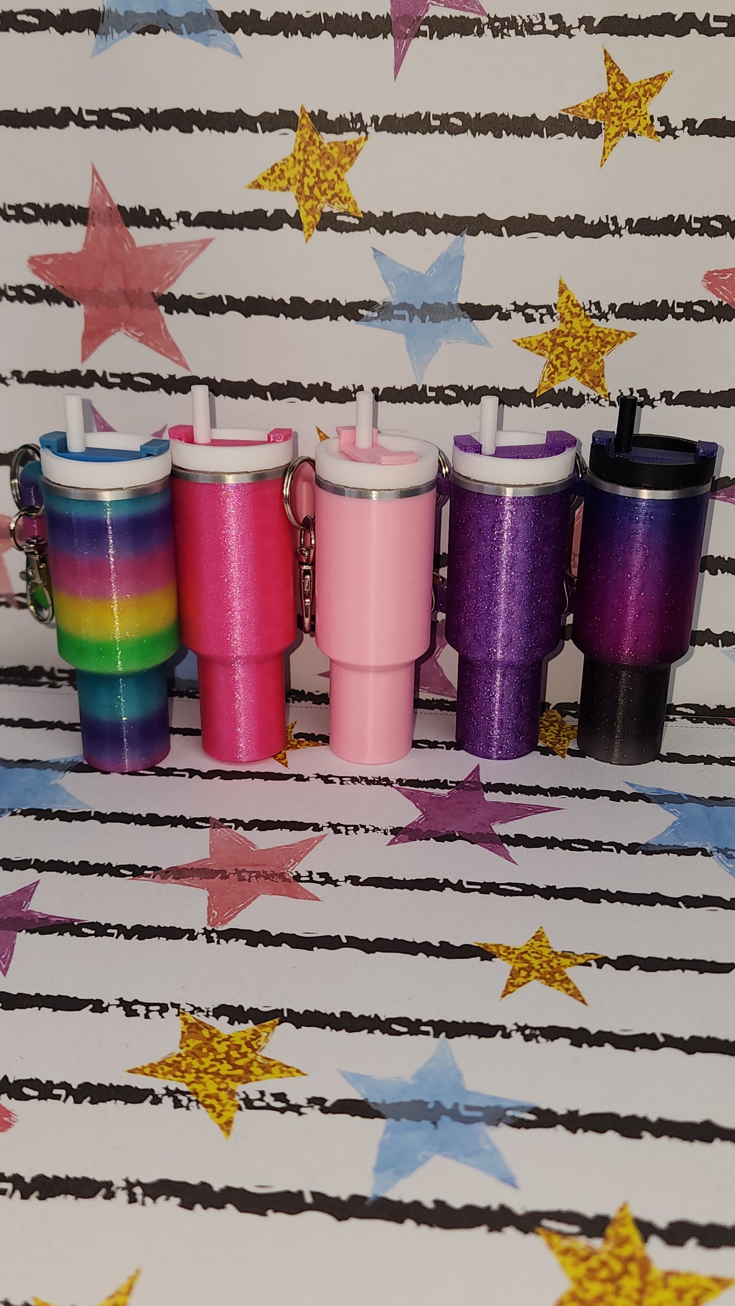 Mini Tumbler Lipbalm Holder Keychain